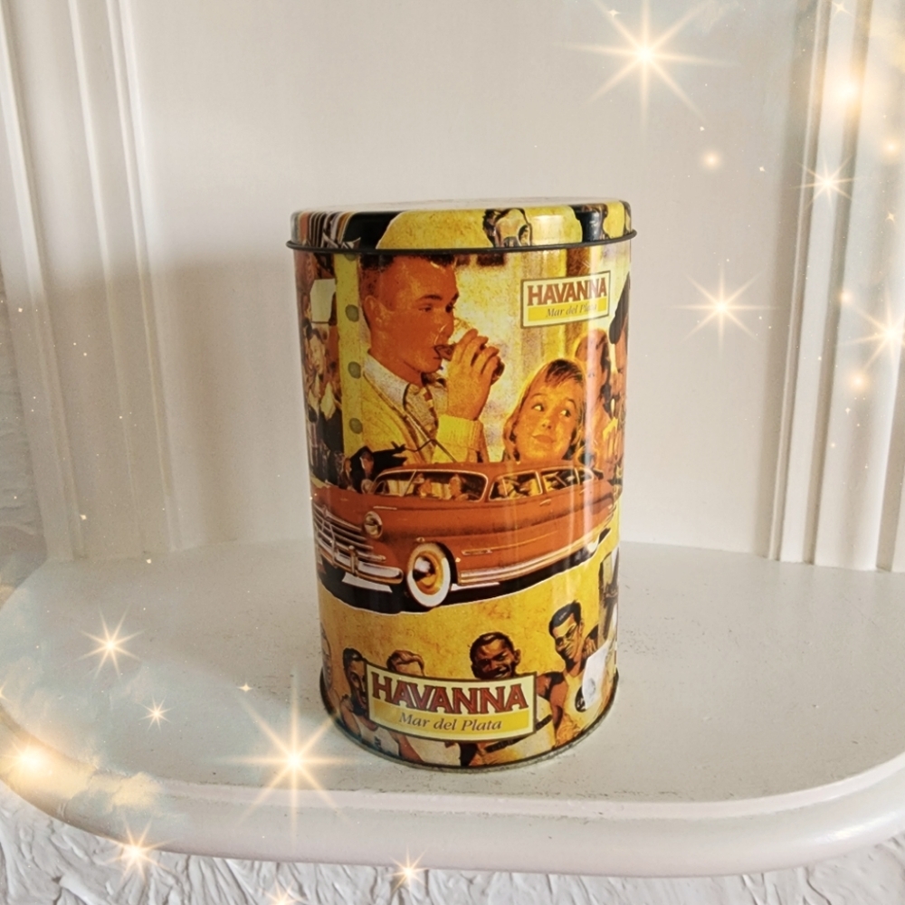 Very rare collectible Havanna Mar Del Plata tin can excellent vintage condition
